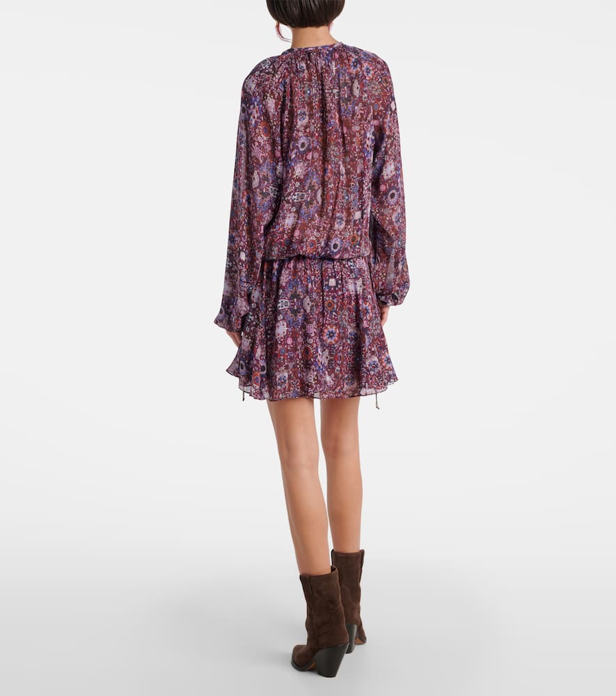 Bess floral shirred minidress