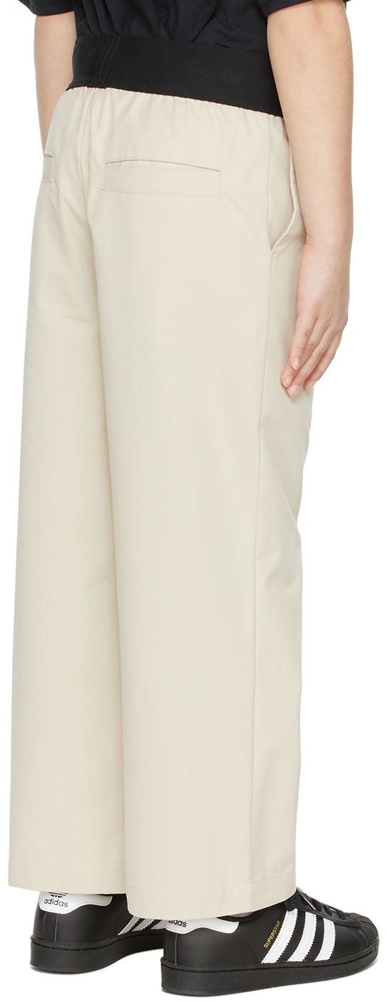 Kids Beige Relax Slacks