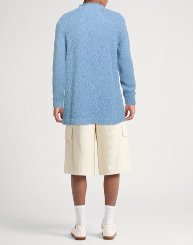 Daniele Fiesoli Lab Man Sweater Sky blue Size S Wool, Recycled nylon