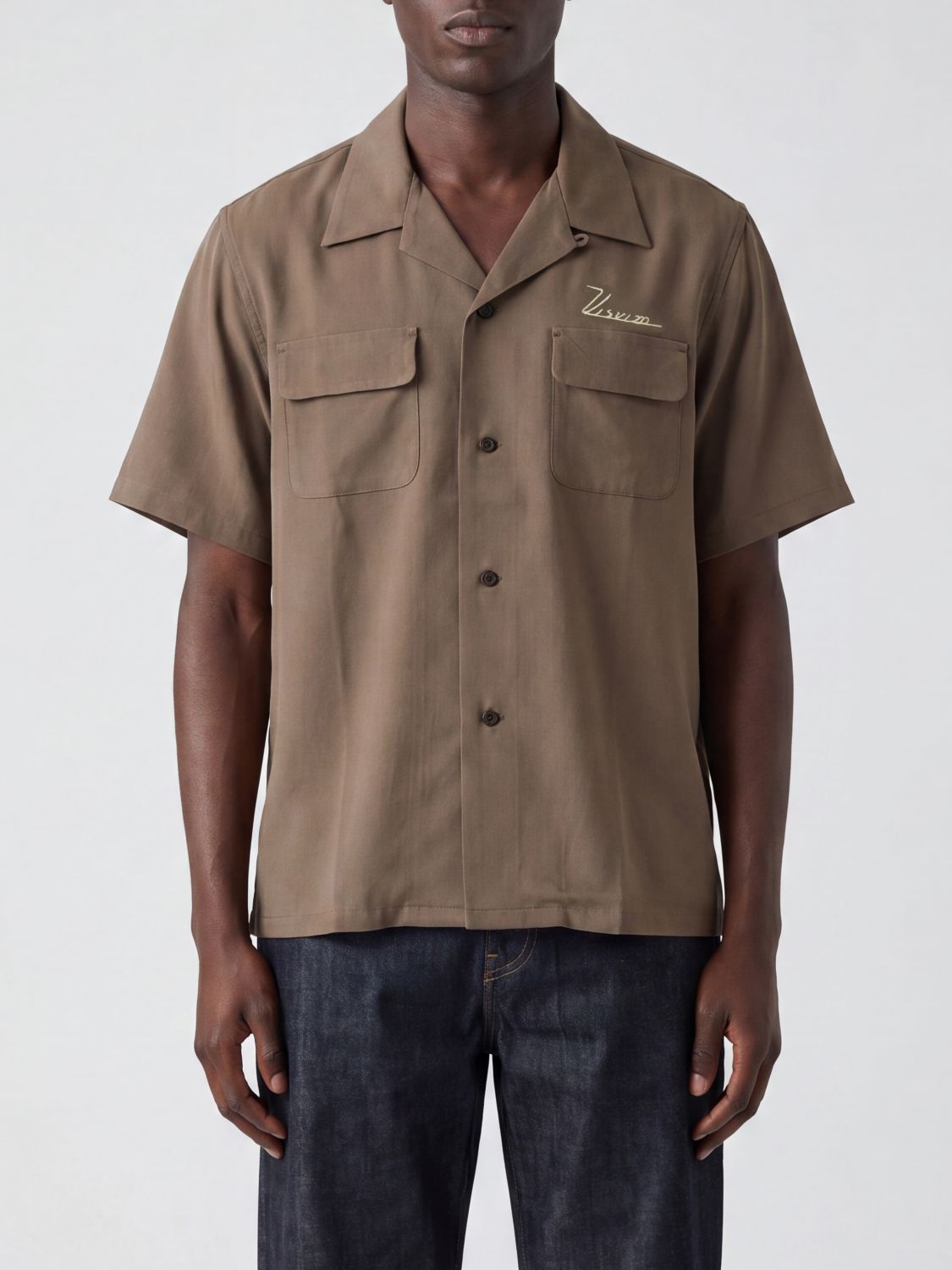Polo Shirt Men color Brown