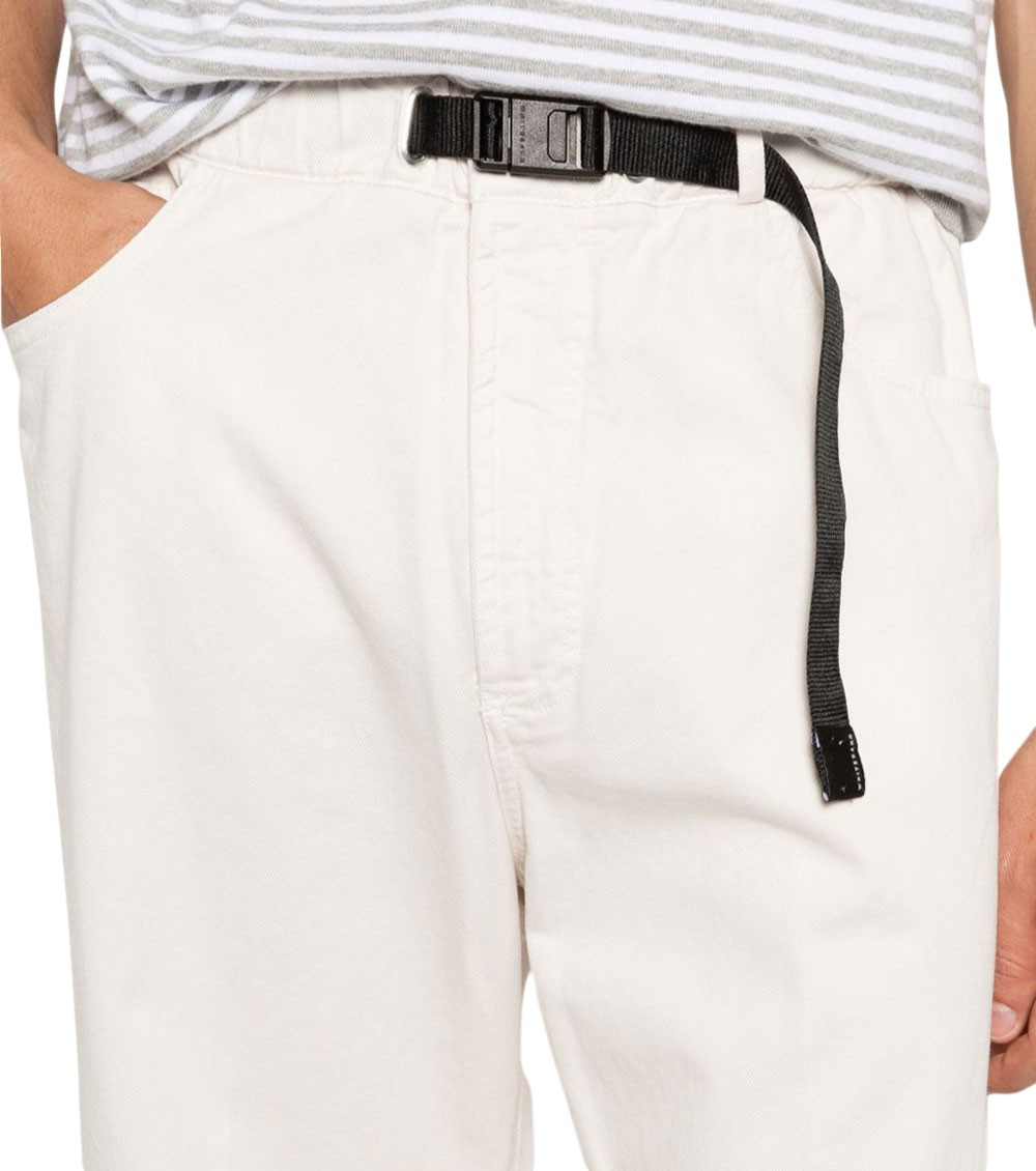 Off White Flat Front Pants