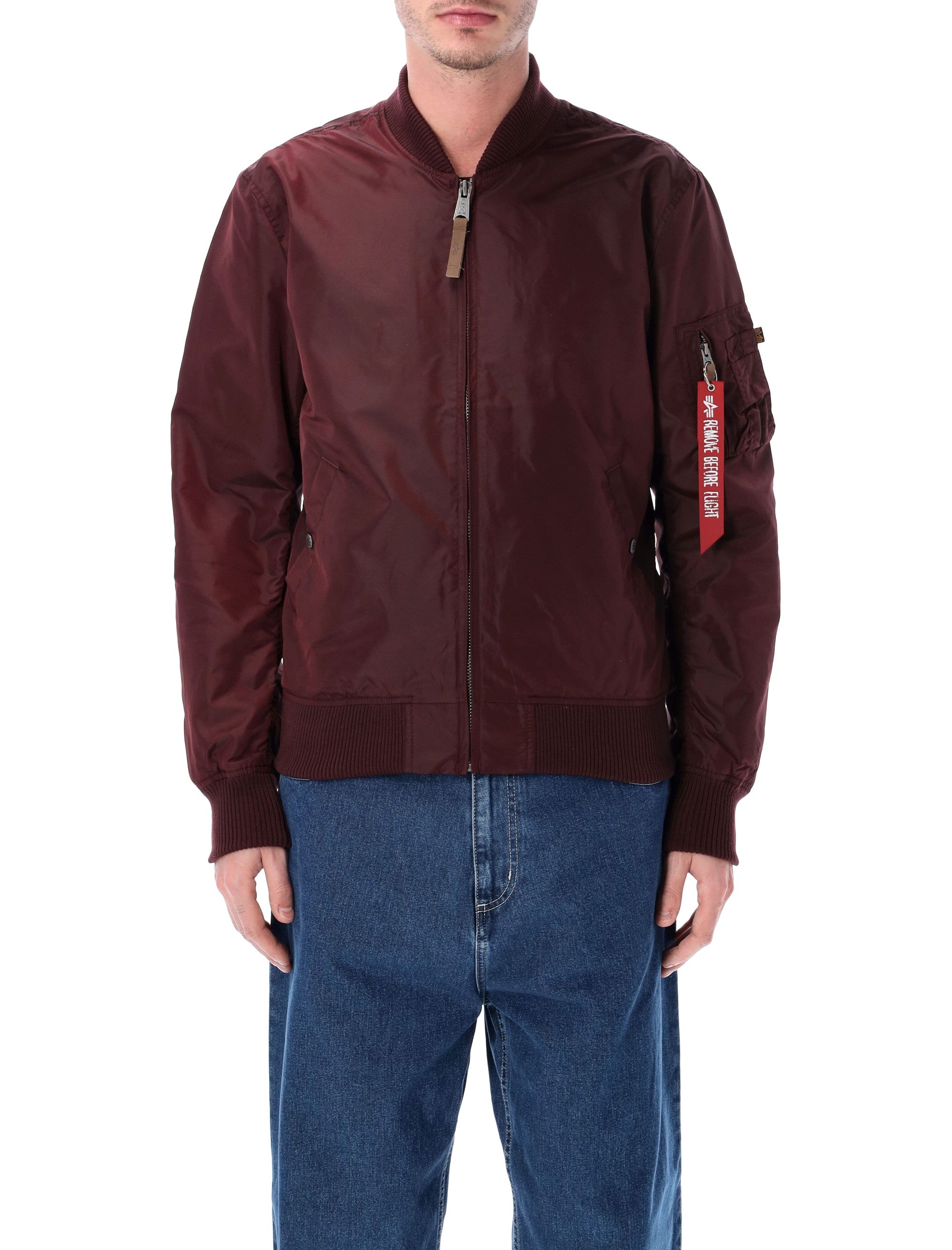 Slim Fit Lightweight MA-1 TT Jacket - Size L