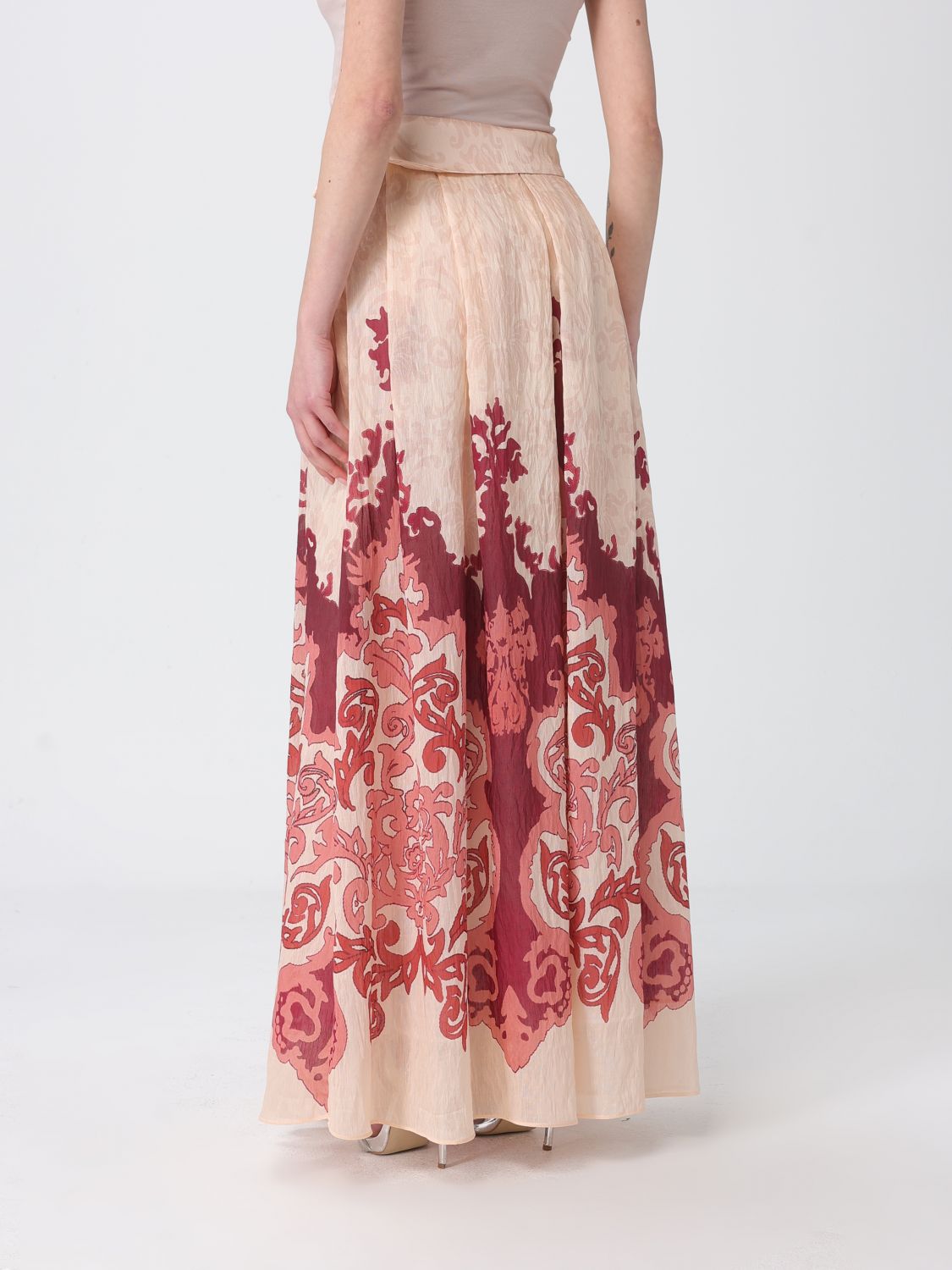 Skirt Woman color Mahogany