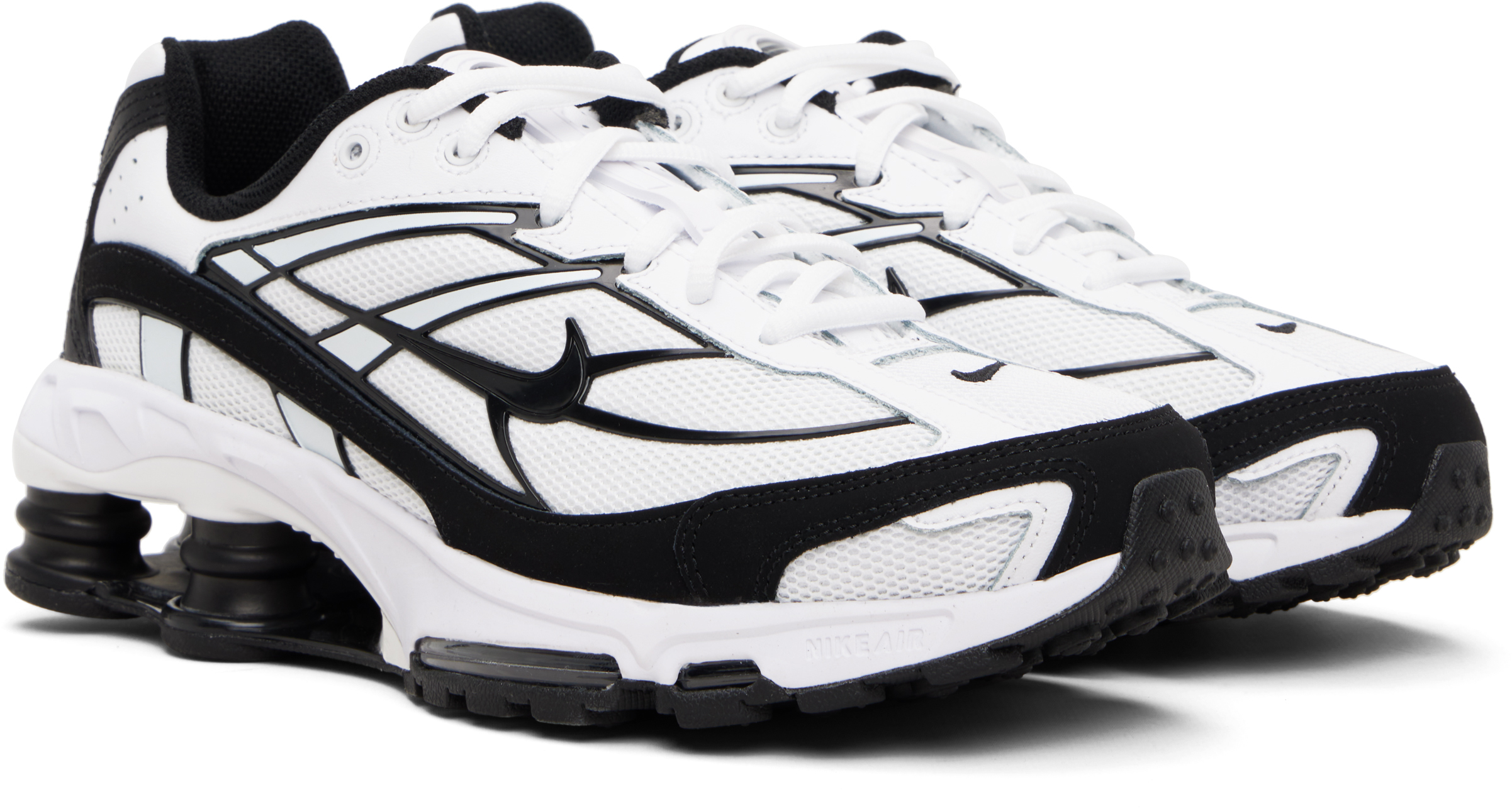 Black & White Shox Ride 2 Sneakers