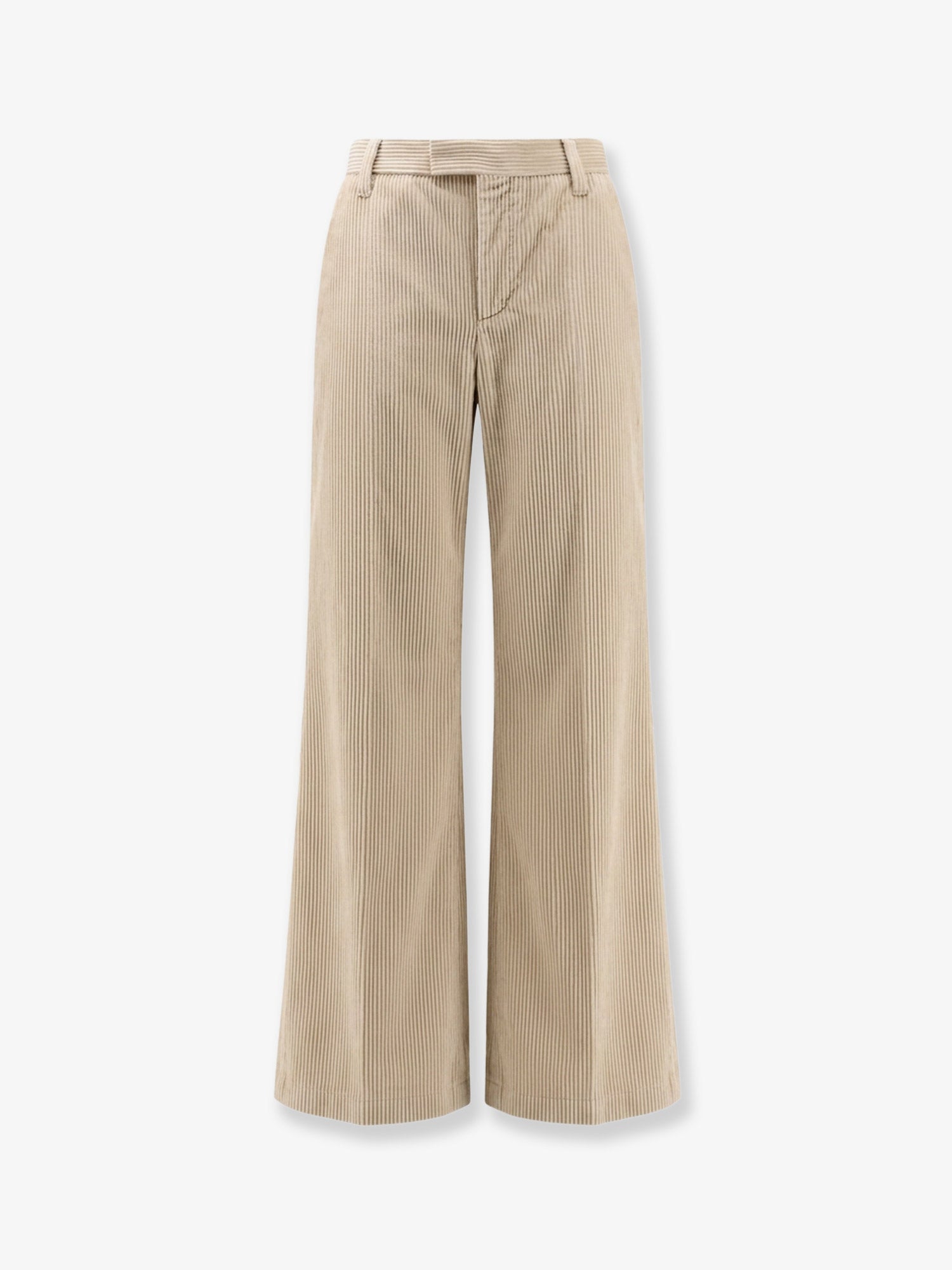 Corduroy Trousers — Beige