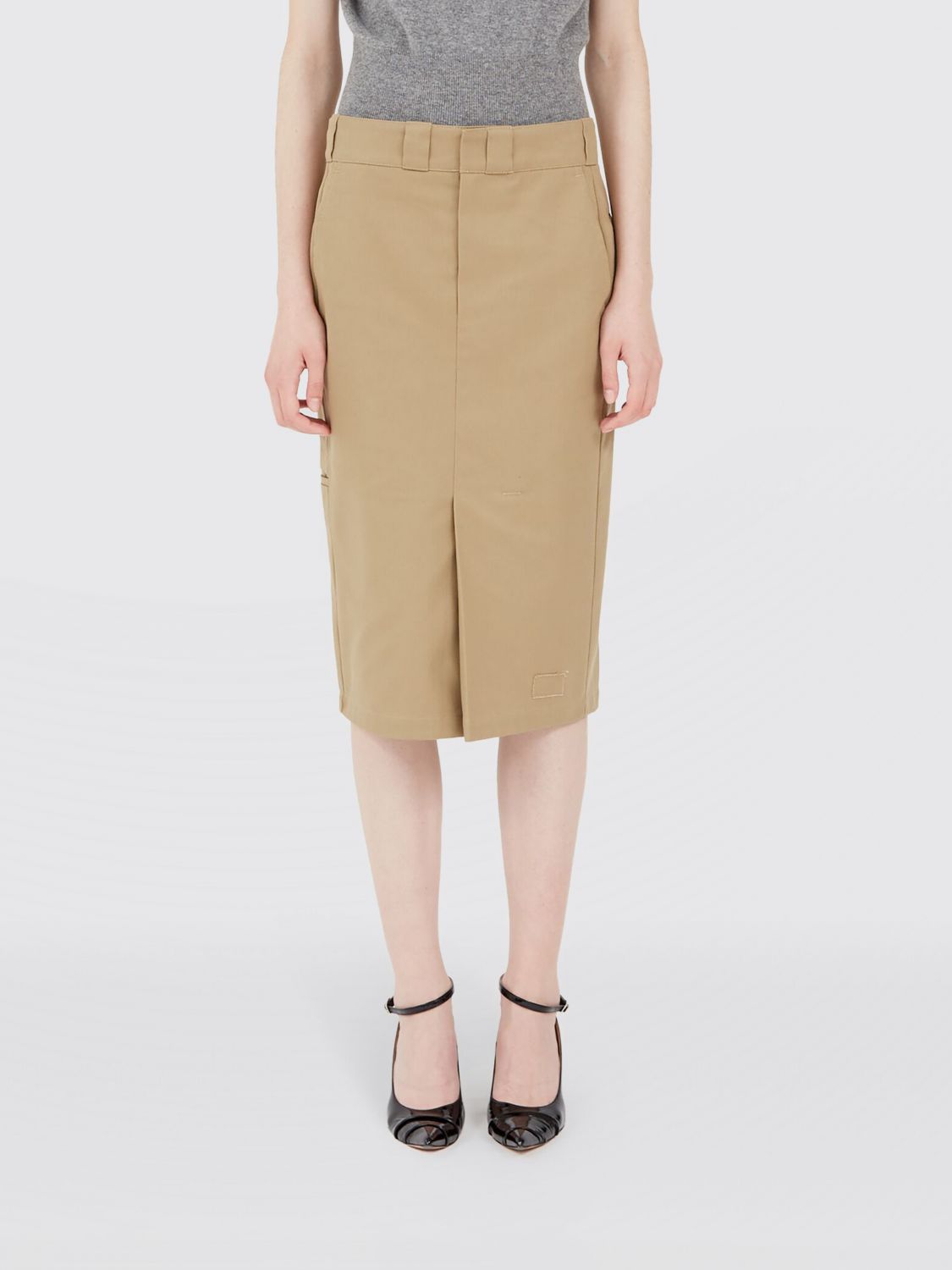 High-rise midi skirt - Neutrals