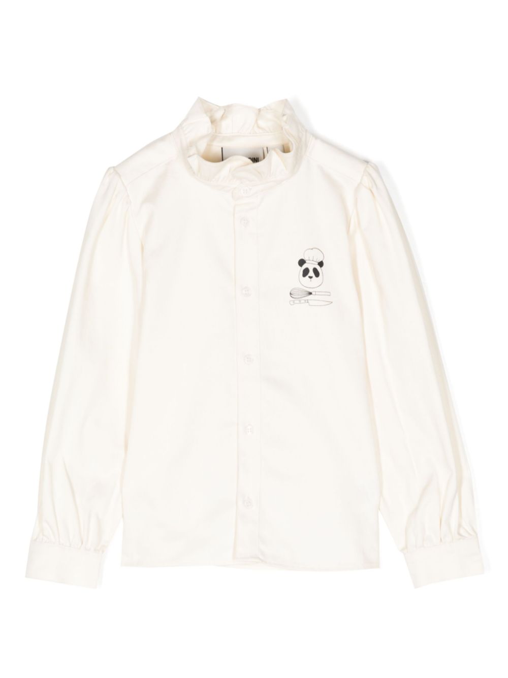 Chef Panda printed cotton blouse - Yellow