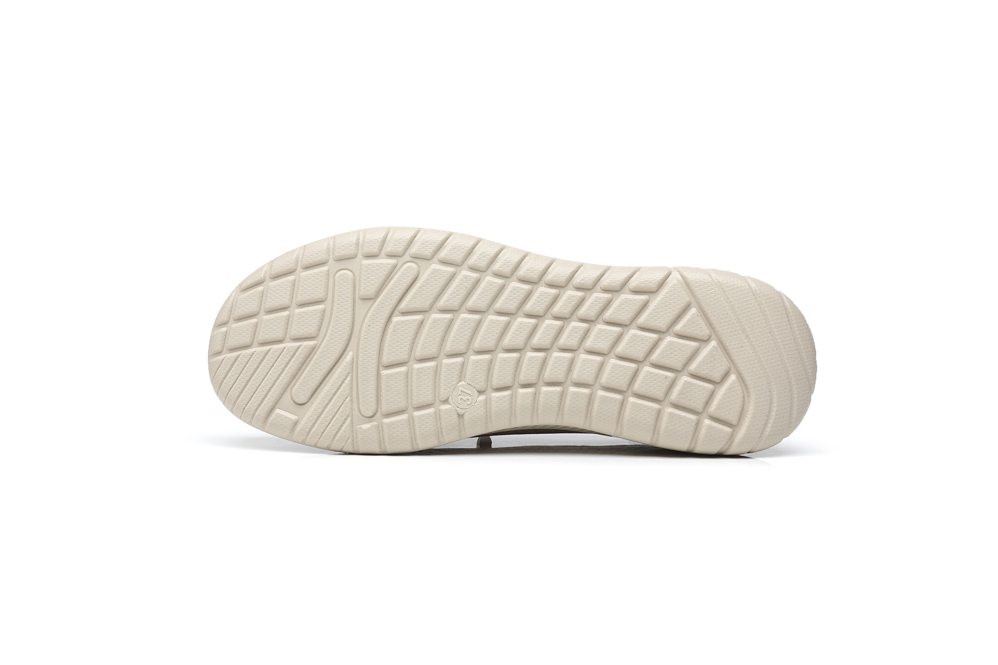 Ivachy Hollow Out Perforated Lace Up Loafers Flat Shoes In Beige