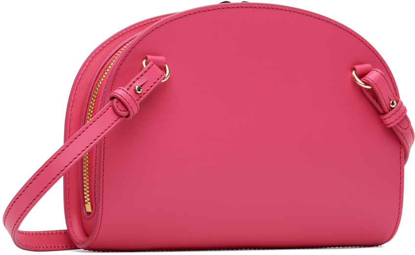 A.P.C. Pink Demi-Lune Clutch