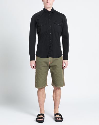 Man Denim shirt Black