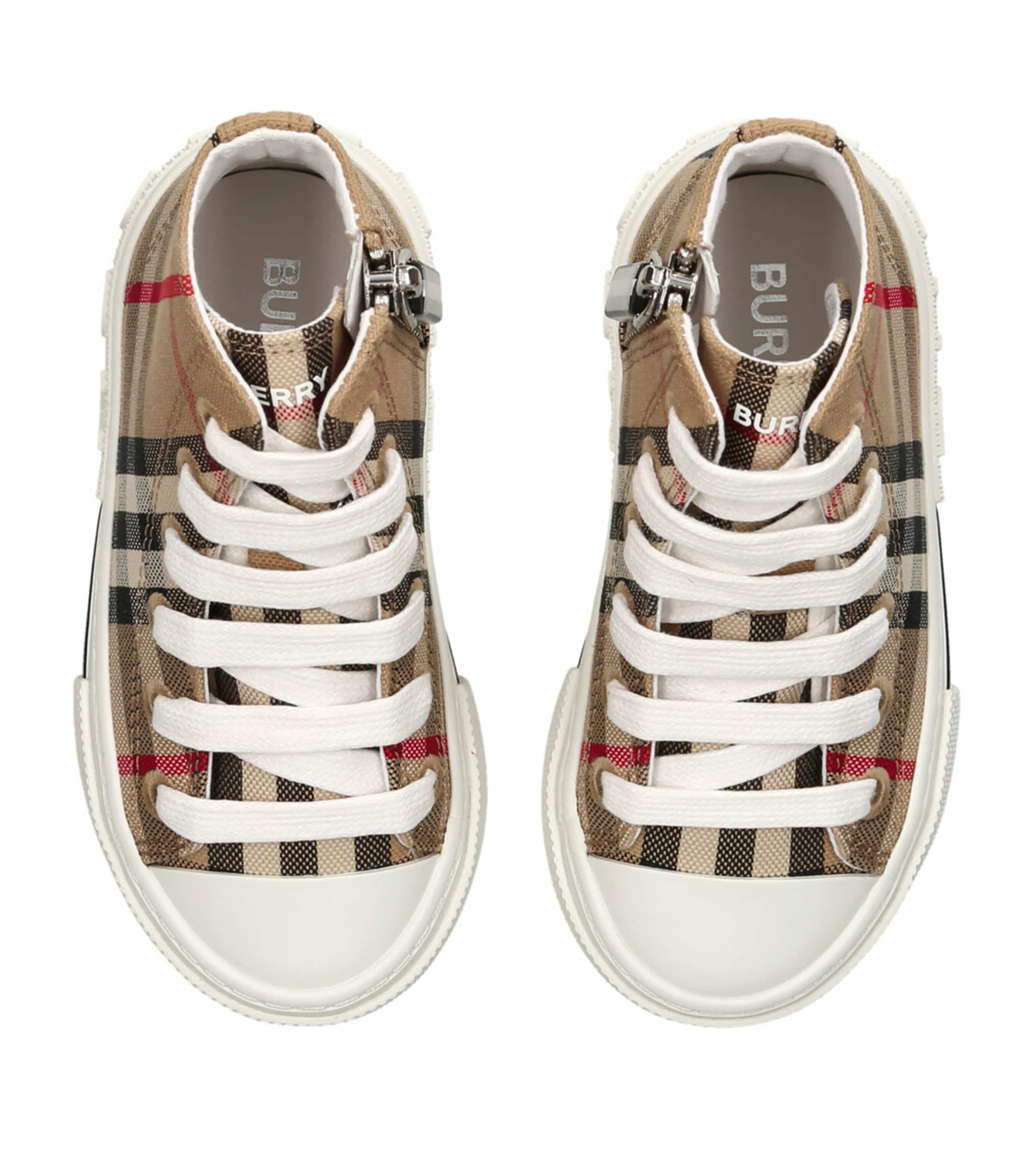 Check High-Top Sneakers