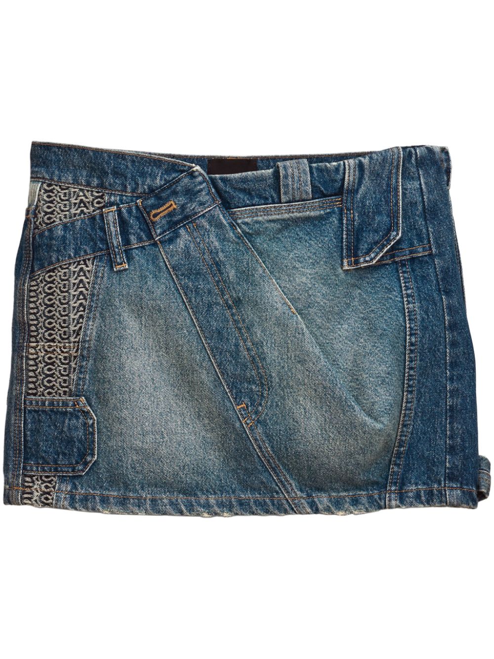 Patchwork denim skirt - Blue