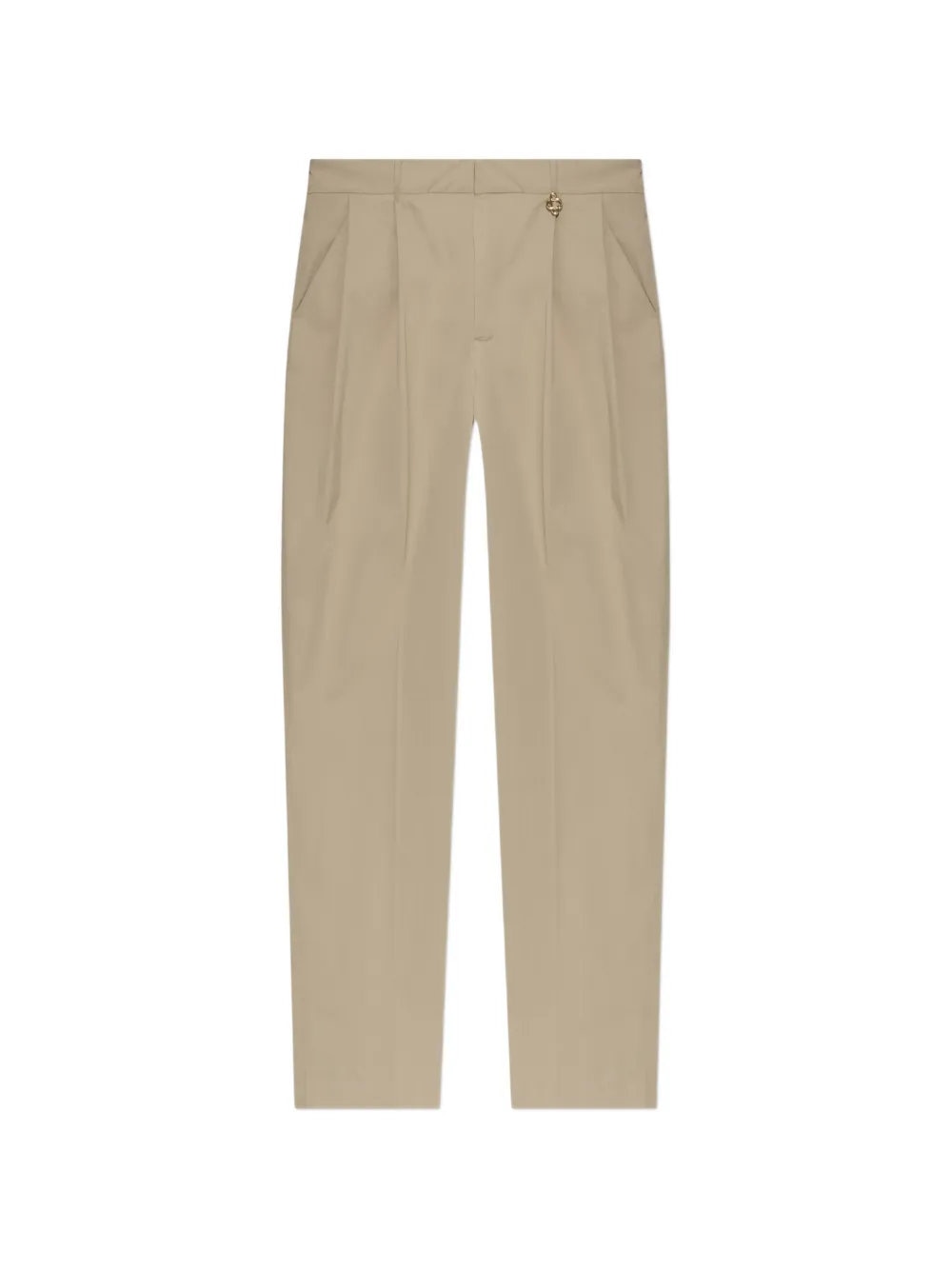 Pleated Straight-Leg Trouser