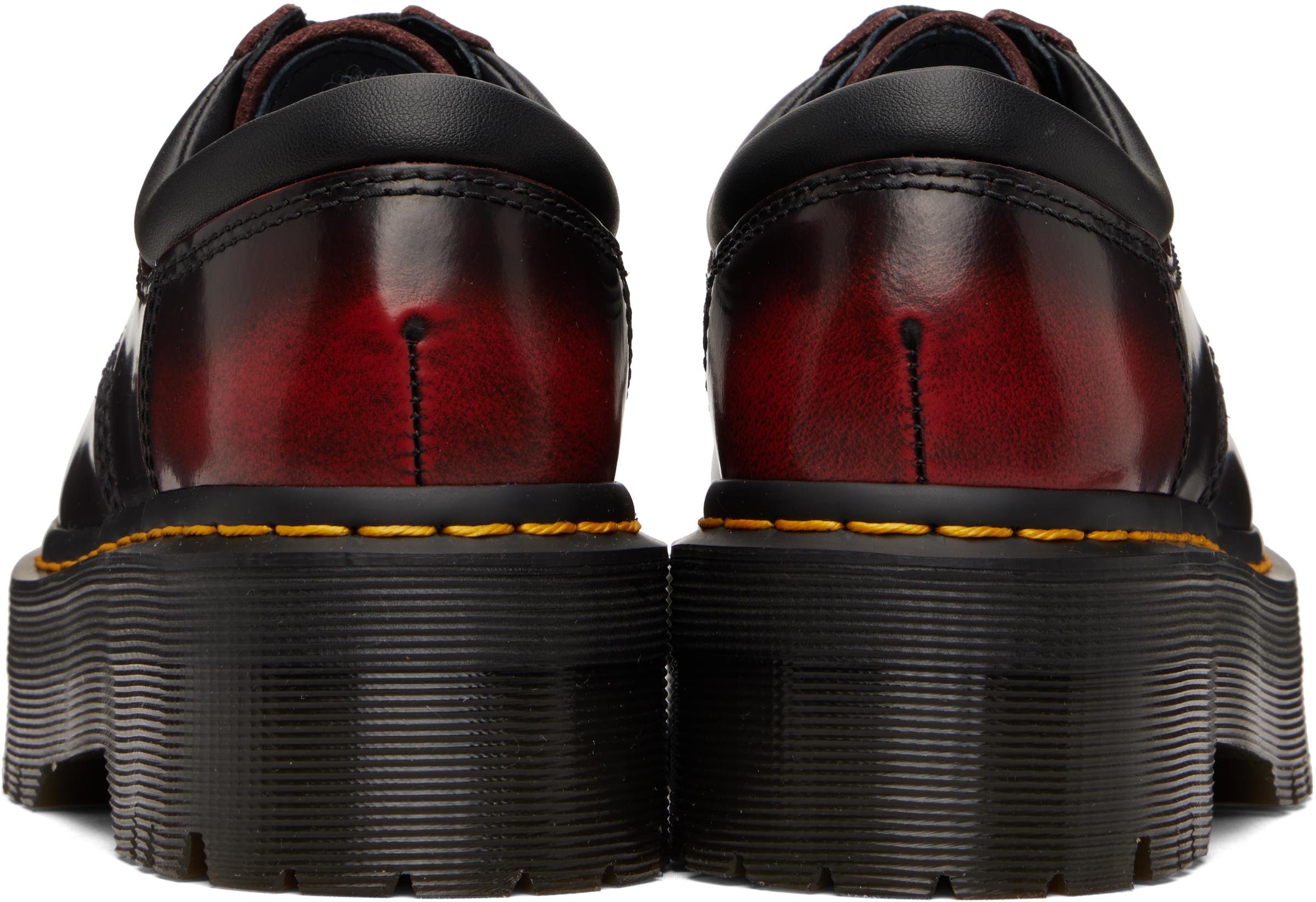 Burgundy 8053 Quad Platform Derbys