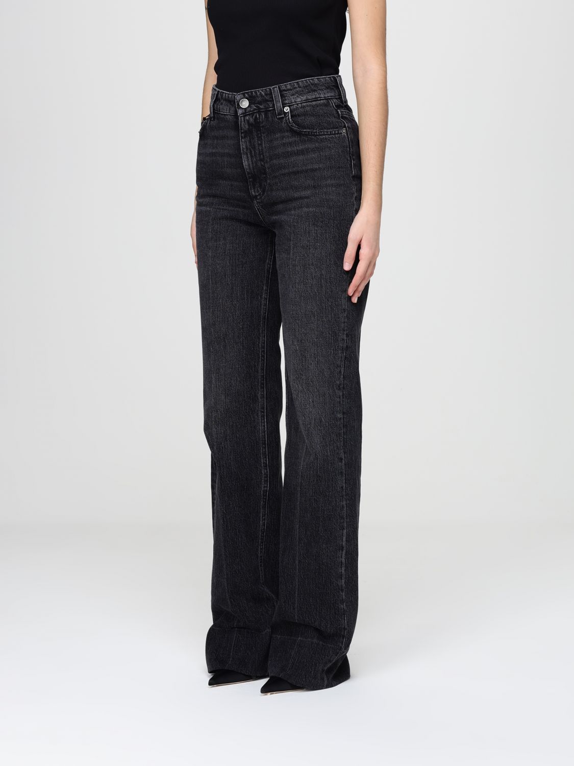 Jeans Woman color Black