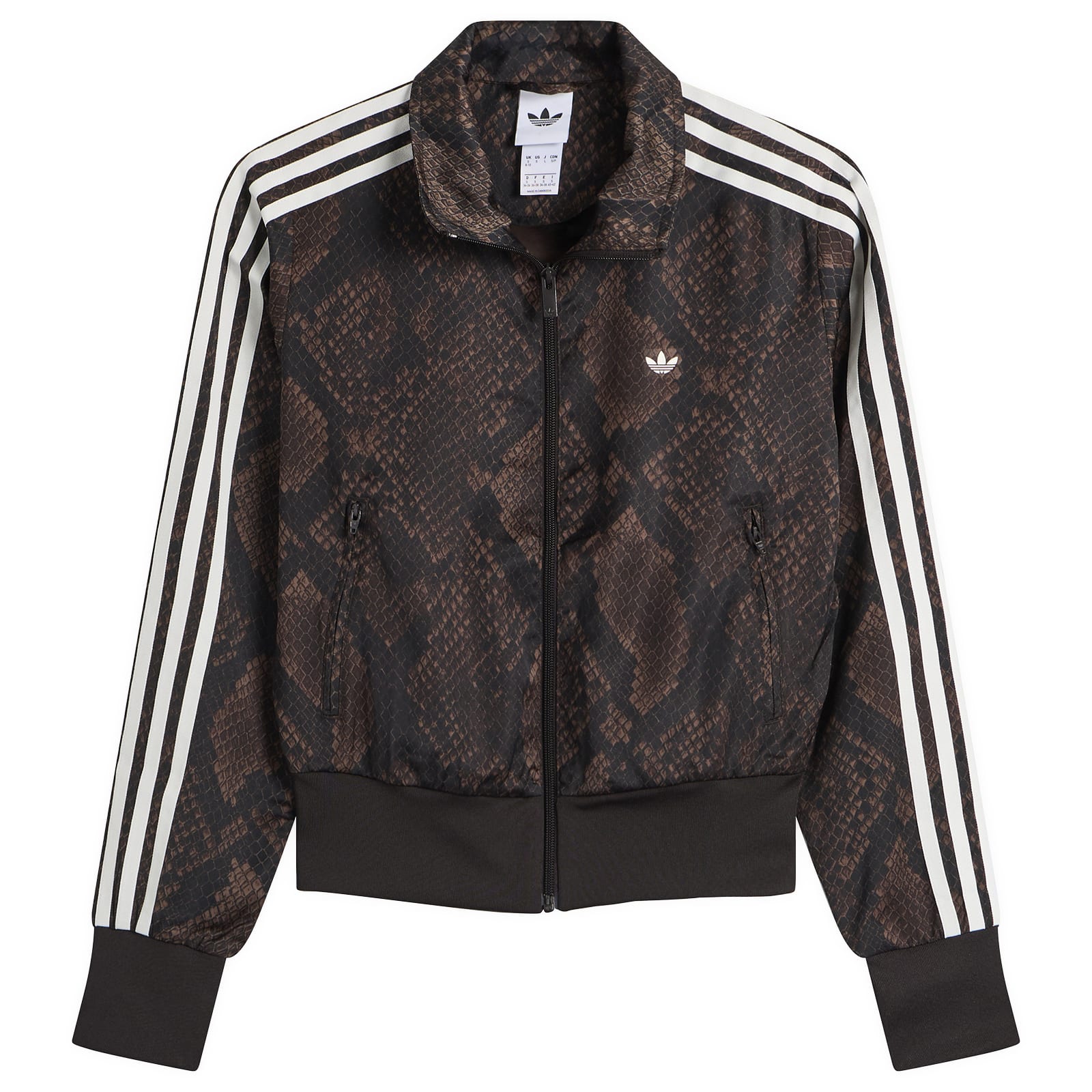Women's Satin Firebird Track Top Earth Strata/Aurora Coffee