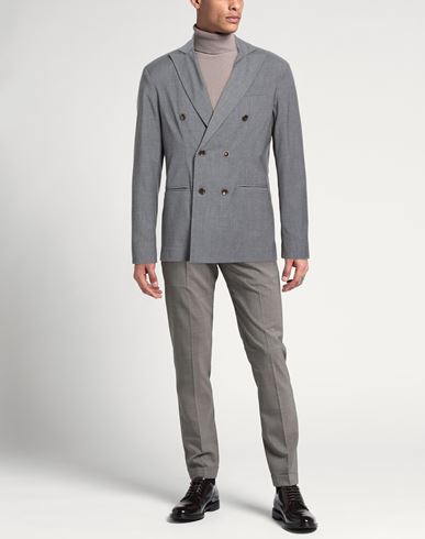 Mood_one Man Blazer Grey Size 38 Polyester, Viscose, Elastane