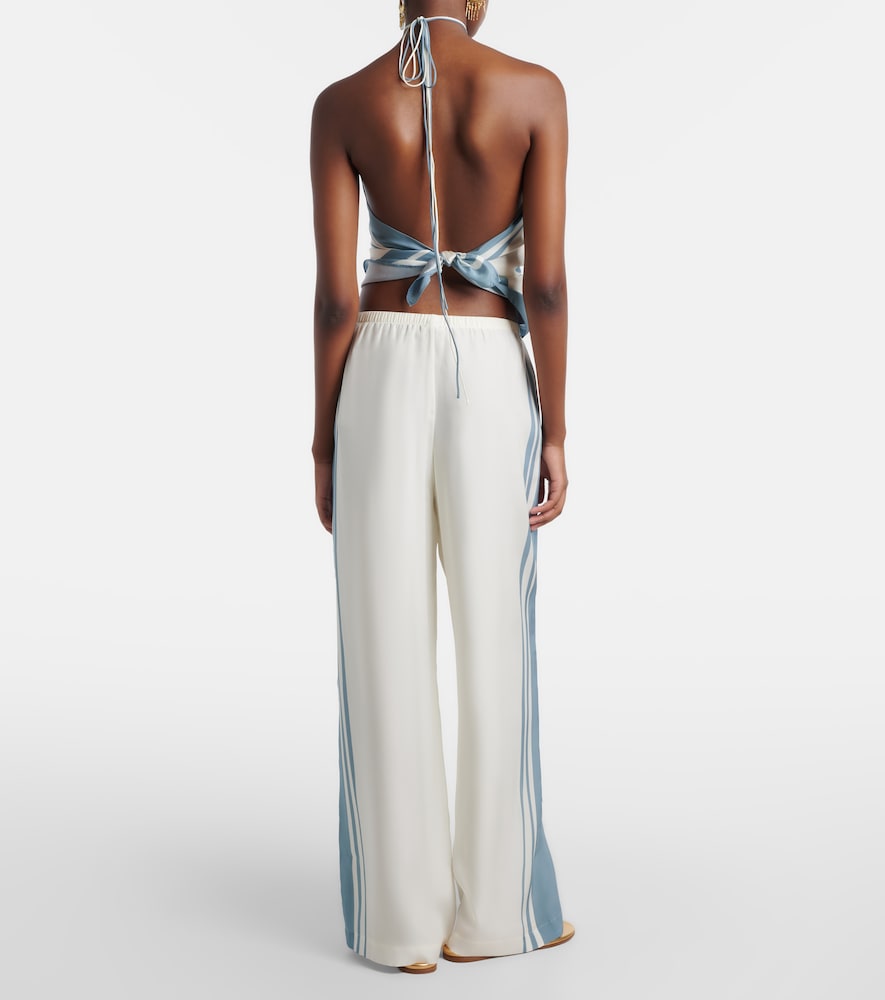 Lilou silk wide-leg pants