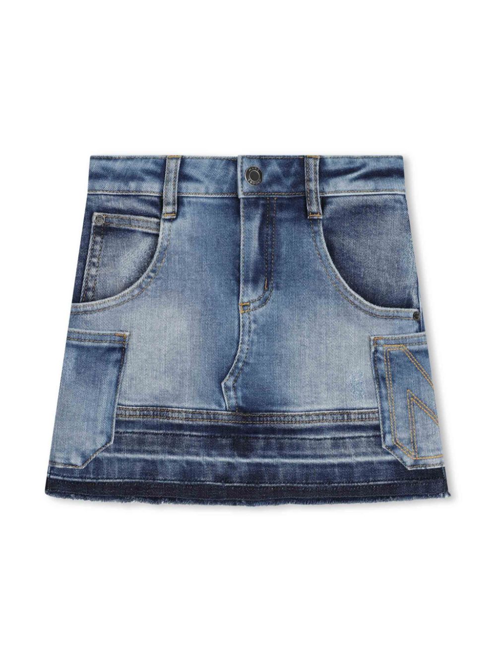 Patchwork denim skirt - Blue