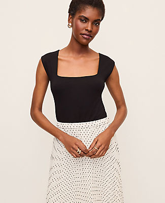 Ann Taylor Square Neck Tank Top