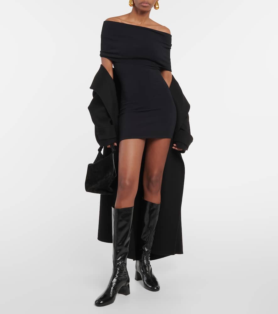 Off-shoulder minidress