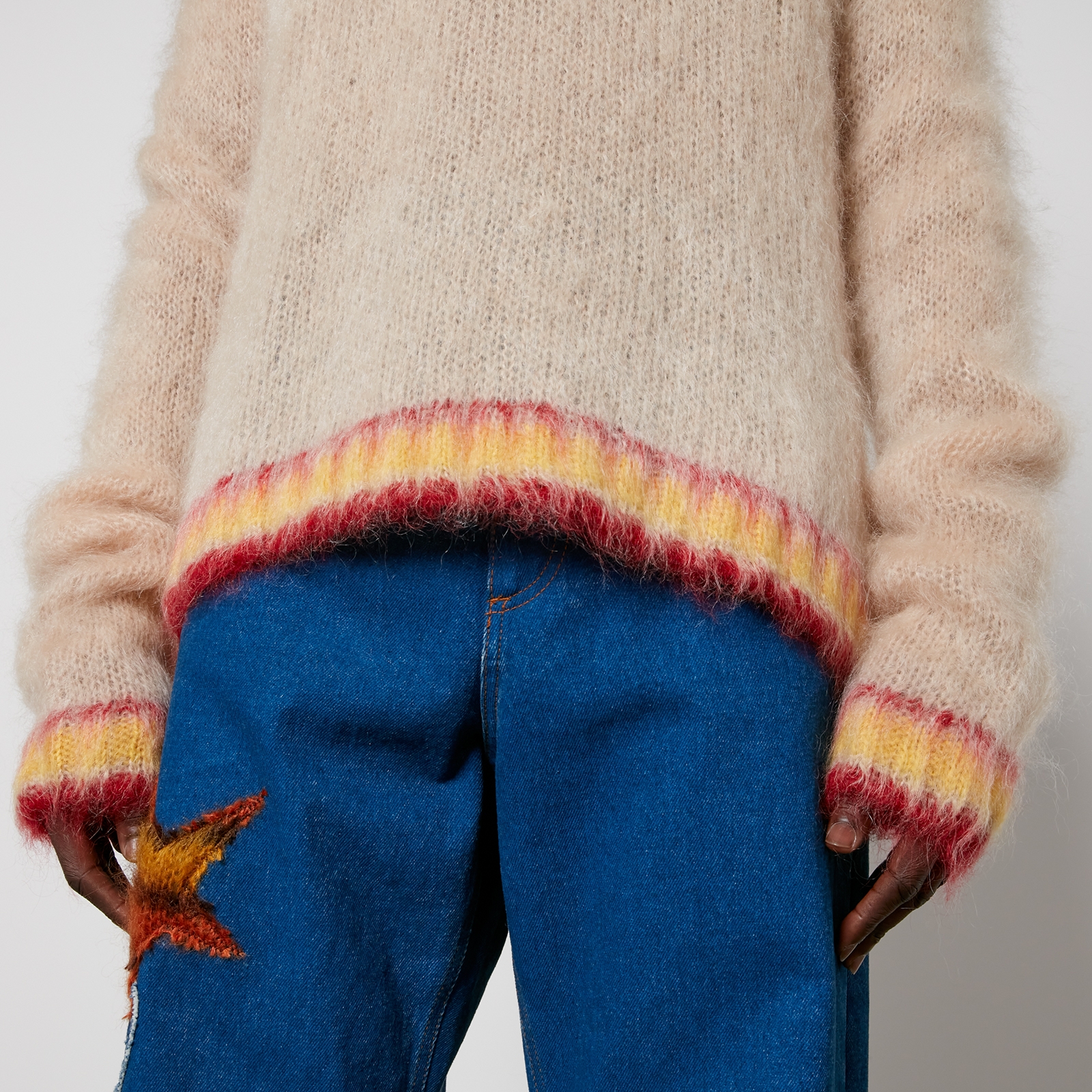 Marni V-Neck Mohair-Blend Jumper - IT 50/L