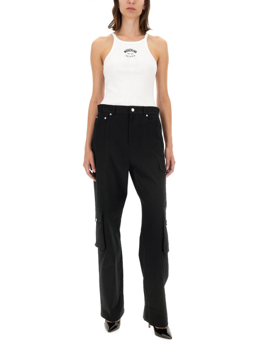 Moschino - utility cargo pants button detailing