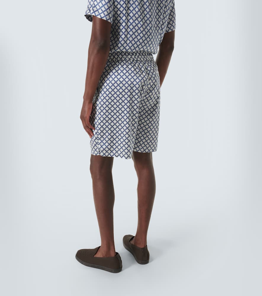 Palma printed silk-blend shorts