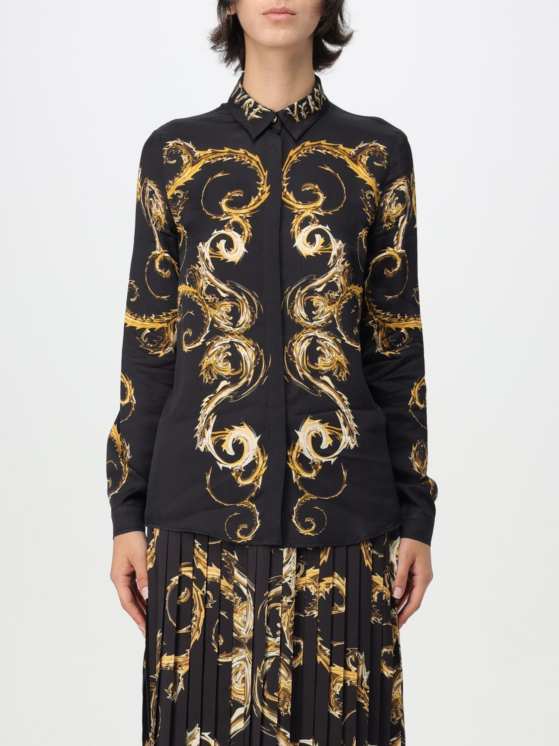 Baroccoflage-print shirt - Black
