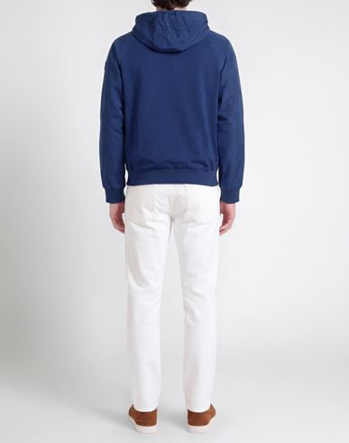 Man Sweatshirt Navy Size M Cotton, Elastane
