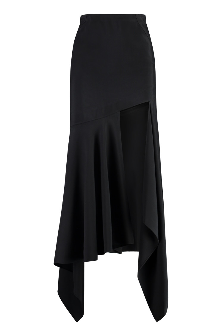 Gabardine Midi Skirt