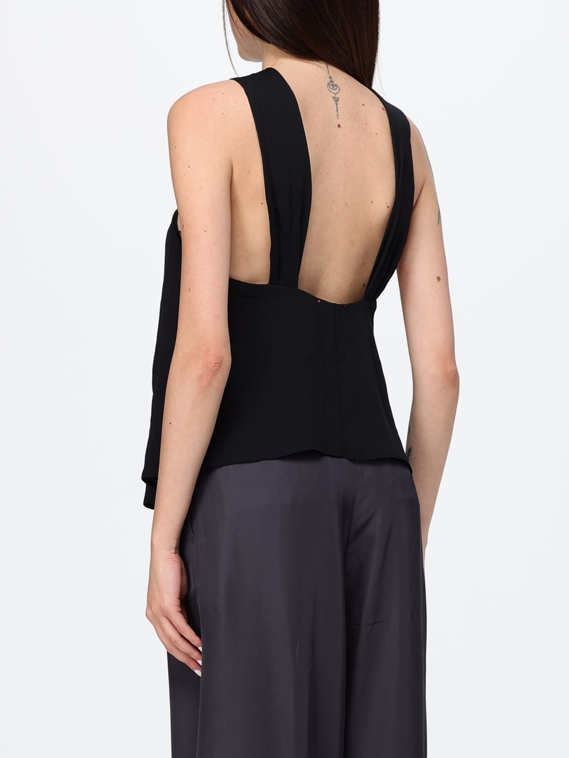 Top Woman color Black