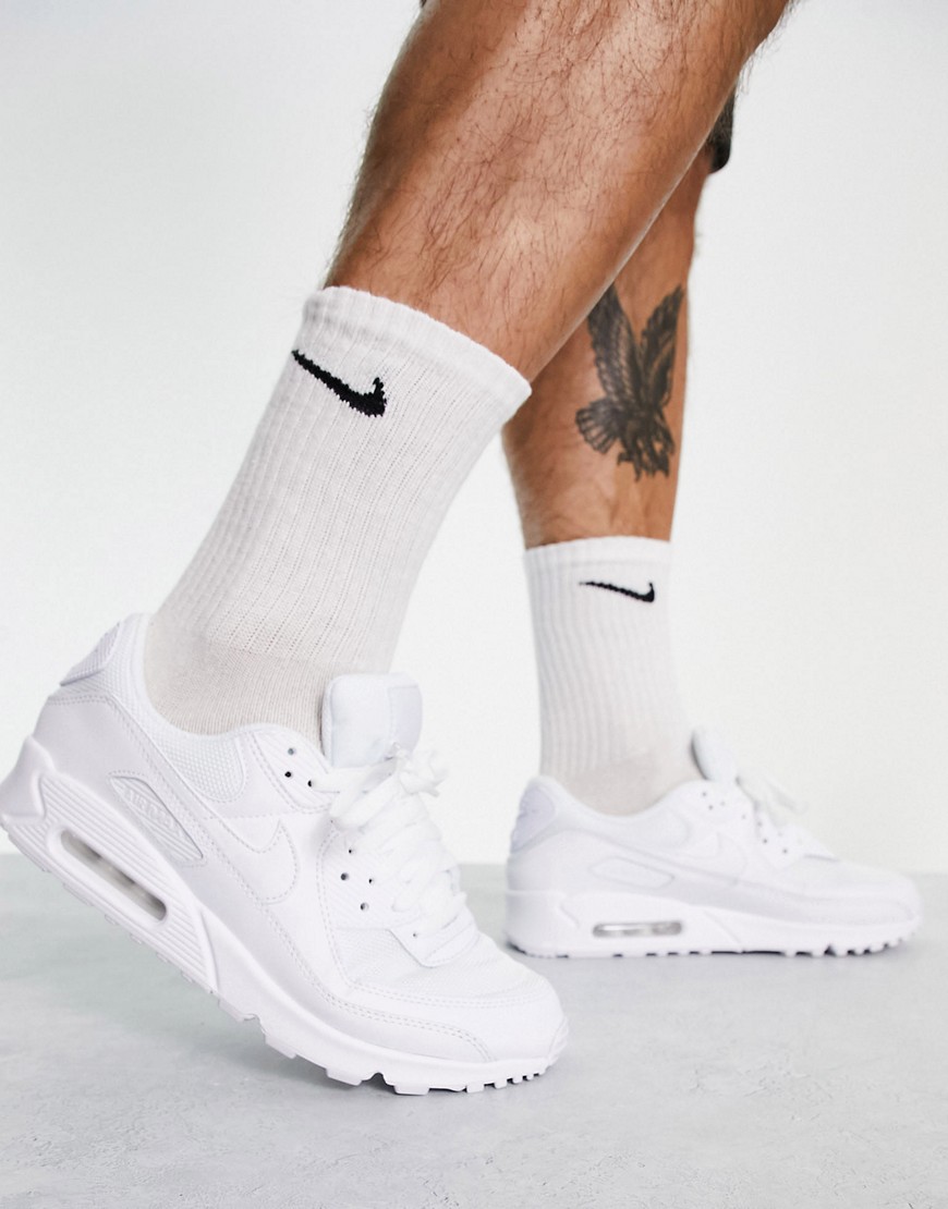 Air Max 90 sneakers in triple white