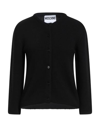 Couture Woman Cardigan Black Size 2 Cashmere, Wool, Polyamide, Elastane