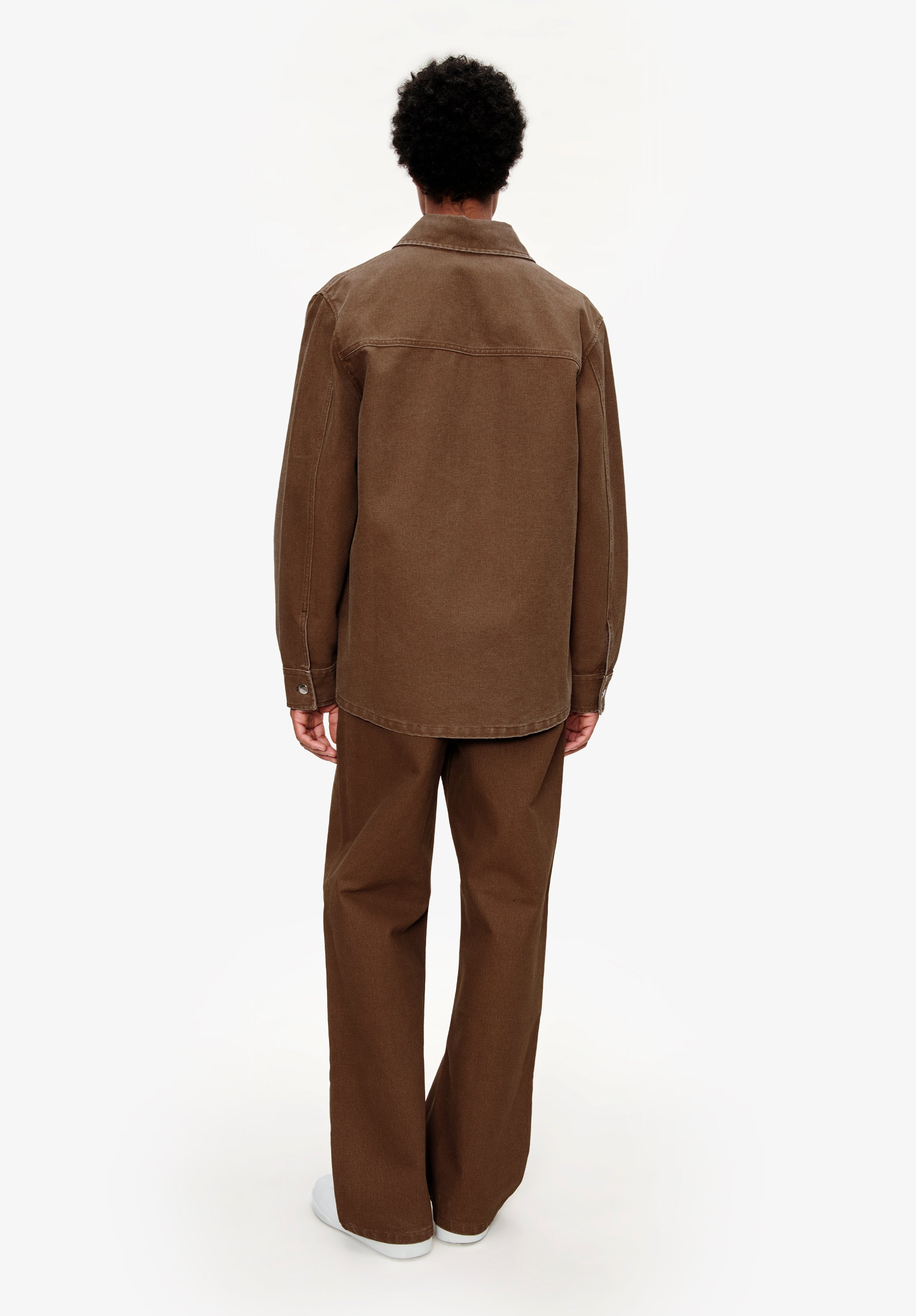 A. P.C. Men's Button-down jacket Size: Extra Small in Brown