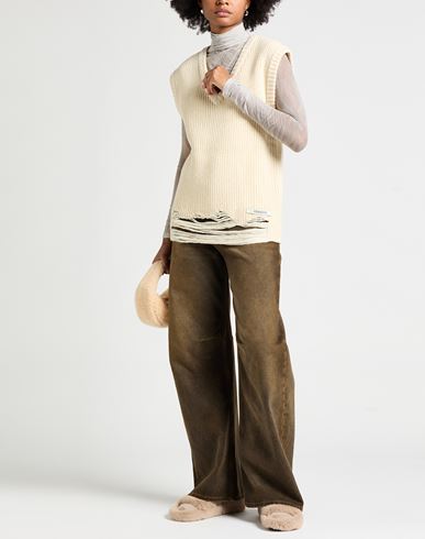 Woman Sweater Cream Size L Acrylic, Alpaca wool, Wool