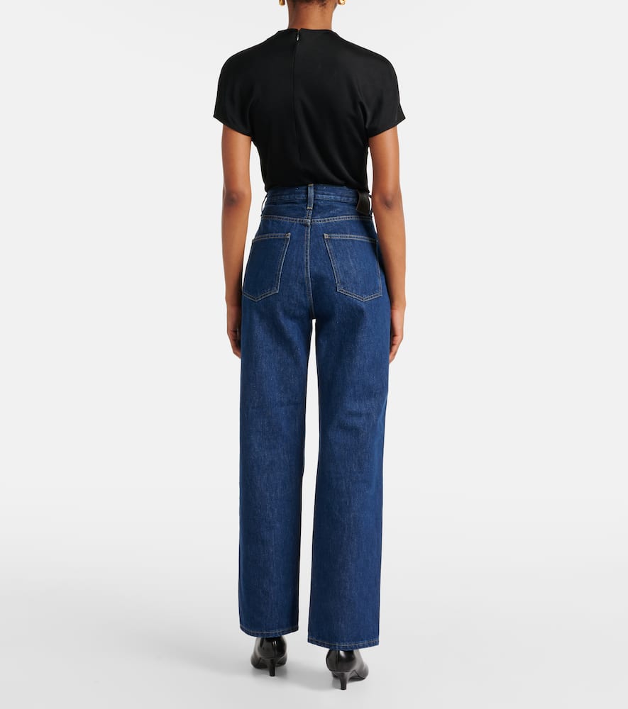 Linn high-rise wide-leg pants