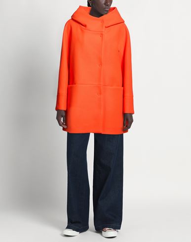 Woman Coat Orange Size 8 Polyester