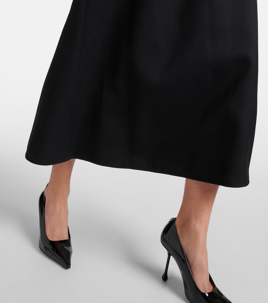 Wardrobe. NYC Virgin wool midi skirt