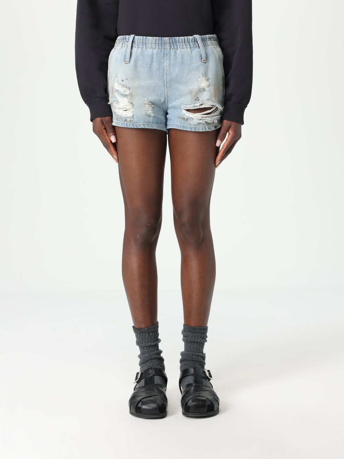 Short MM6 MAISON MARGIELA Woman color Blue