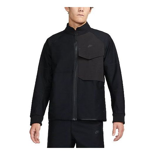 Men's Sportswear Dri-FIT Tech Pack Moisture Conduction Quick Dry Logo Casual Jacket Black