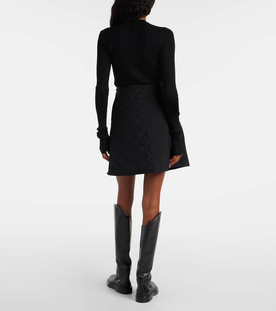 Quilted miniskirt