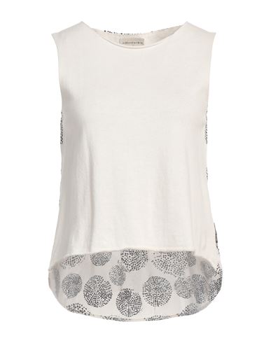 Alessia Santi Woman Top Cream Size 0 Cotton