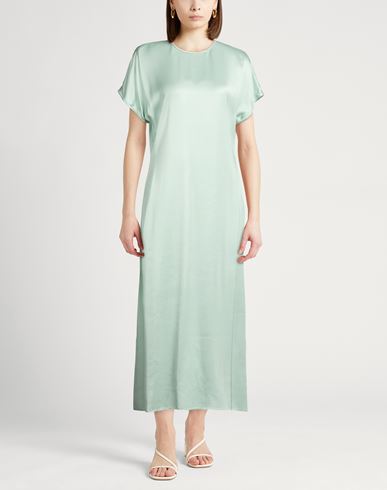 Woman Maxi dress Light green Size 6 Viscose