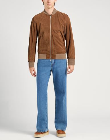 Man Jacket Brown Size 38 Leather