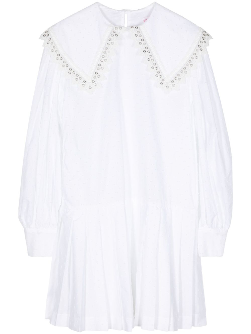 Babydoll cotton minidress - White