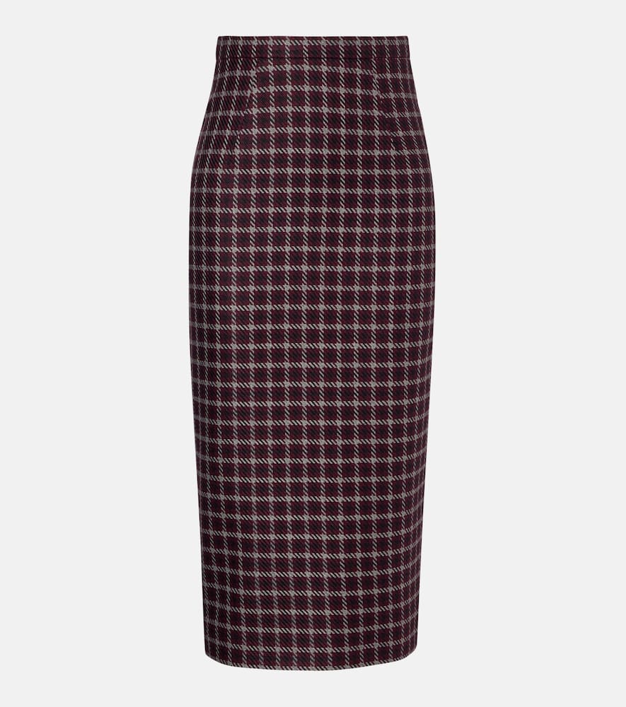 Lorelei houndstooth genzianella pencil skirt