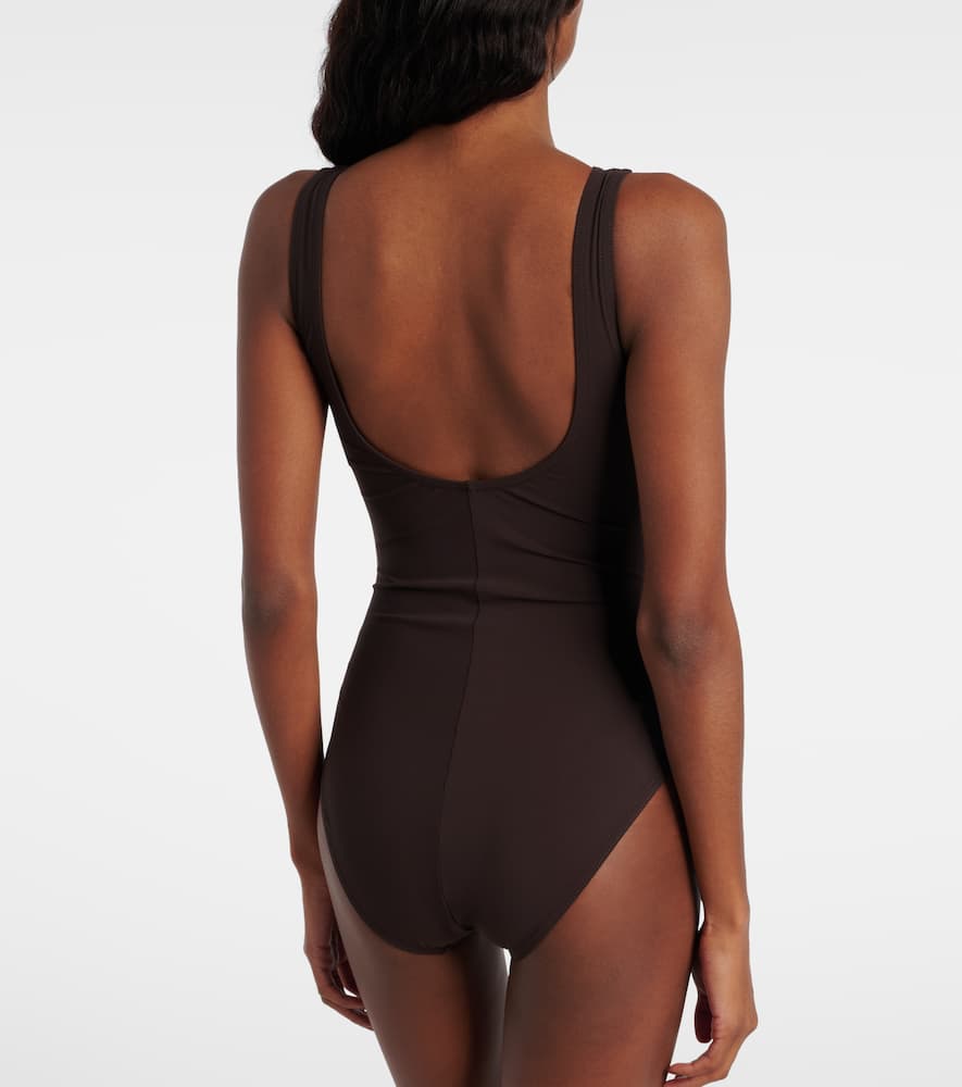 Tess floral-appliqué swimsuit