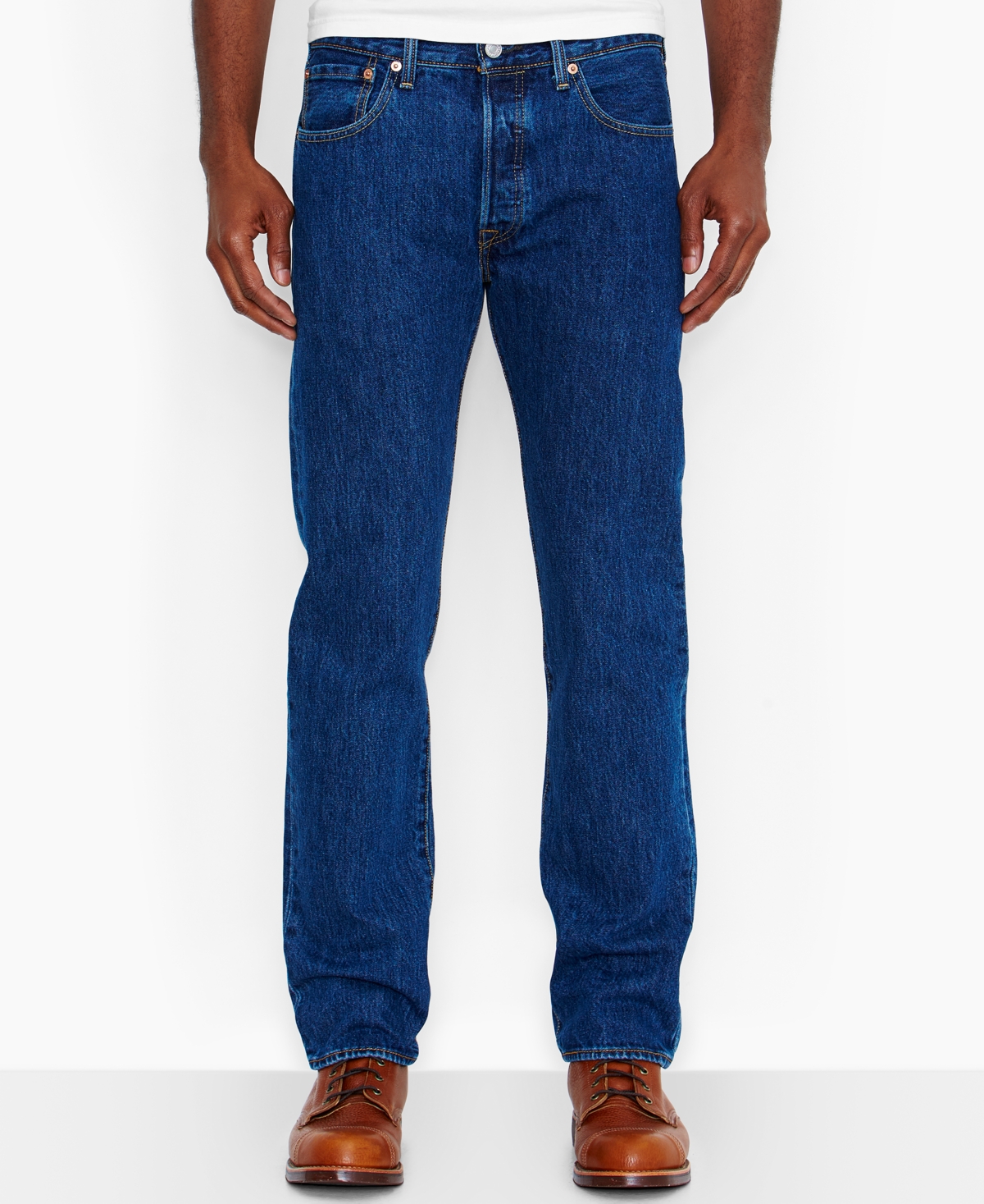 Men's Big and Tall 501 Original Fit Jeans - Dark Stonewash