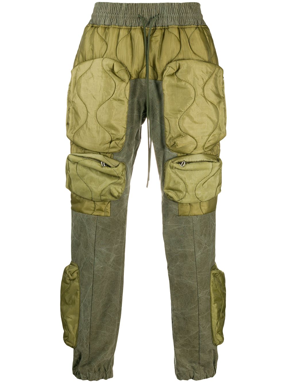 Padded cargo trousers - Green